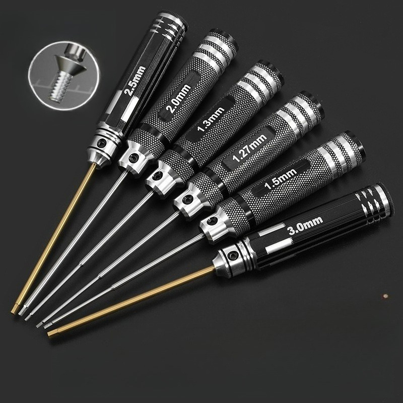 Rc Hobby Tool Kit - HSS/TiCN Hex Screwdriver Set Metric Ultra