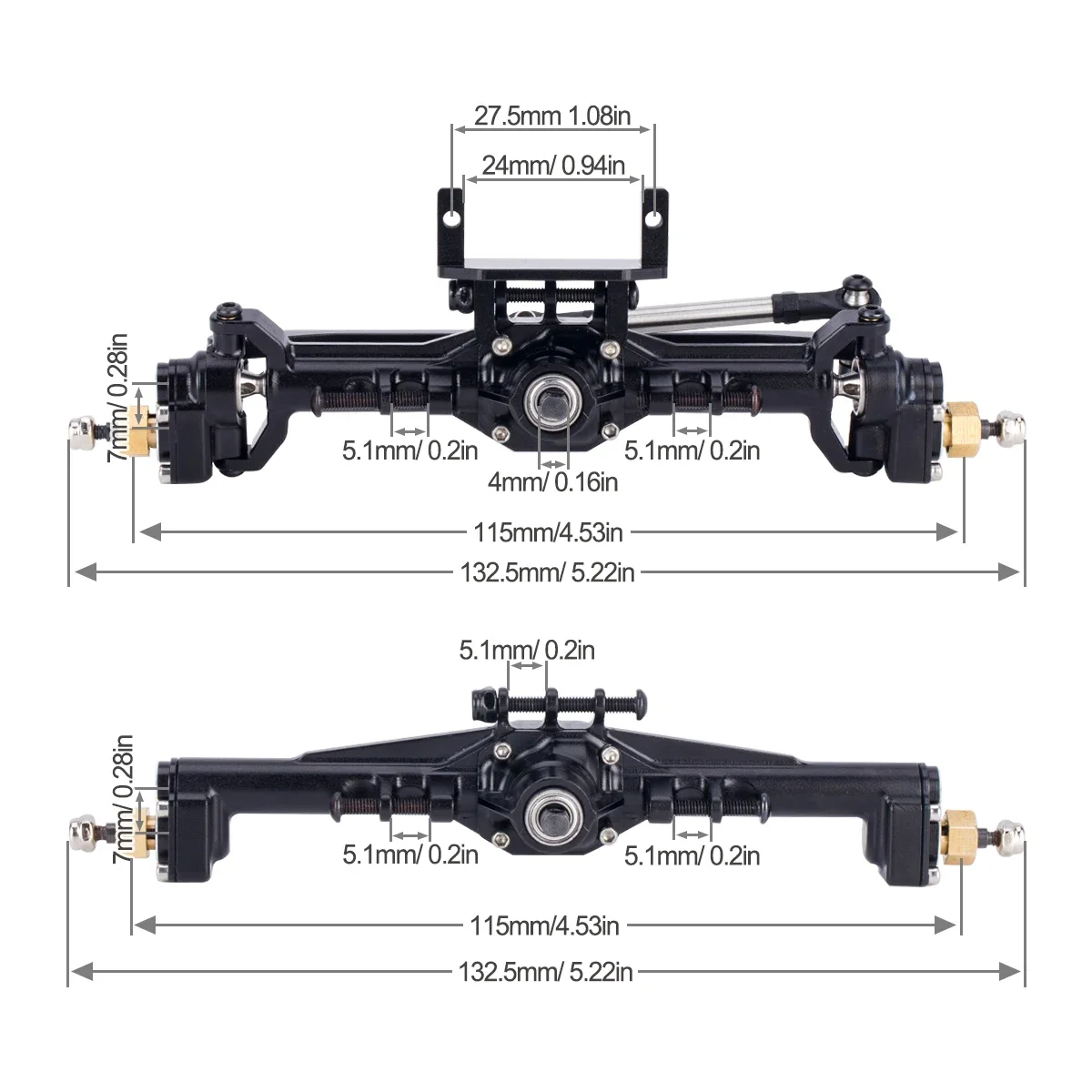 Aluminum CNC Portal Axles +10m - Rc Hobby Racing review and price