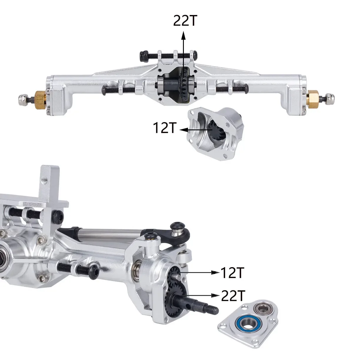 Aluminum CNC Portal Axles +10m - Rc Hobby Racing review and price