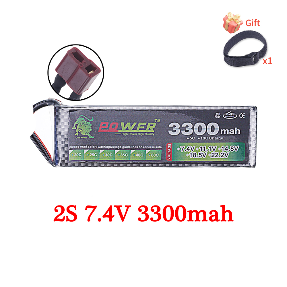 60C Lipo Battery 3300mAh 7.4V  - Rc Hobby Parts review and price