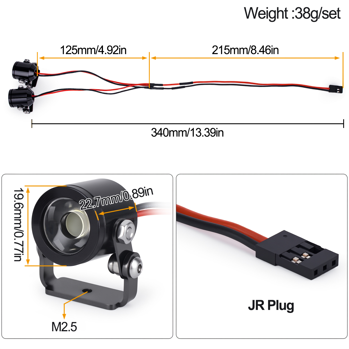 RC Car LED Light Headlight Spo - Rc Hobby Nook review and price