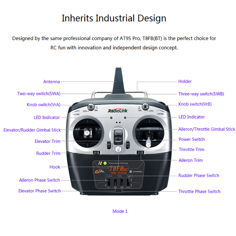 Radiolink T8FB V2 8CH RC Trans - Receiver Sbus 8Ch review and price