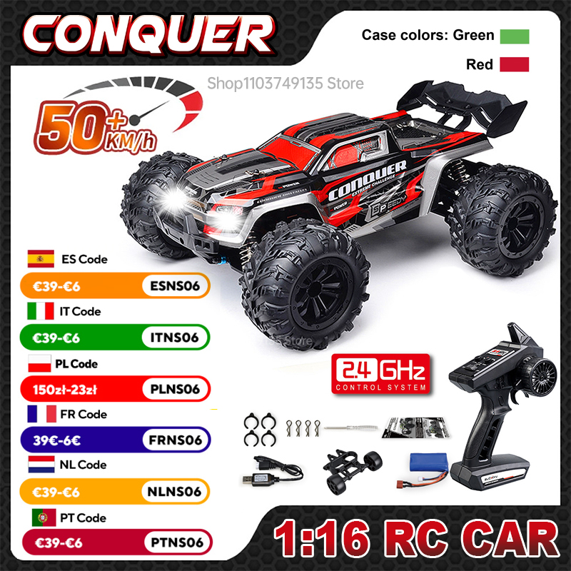 WLtoys 1:16 Scale Large RC Car - Rc Hobby Grade Truck review and price