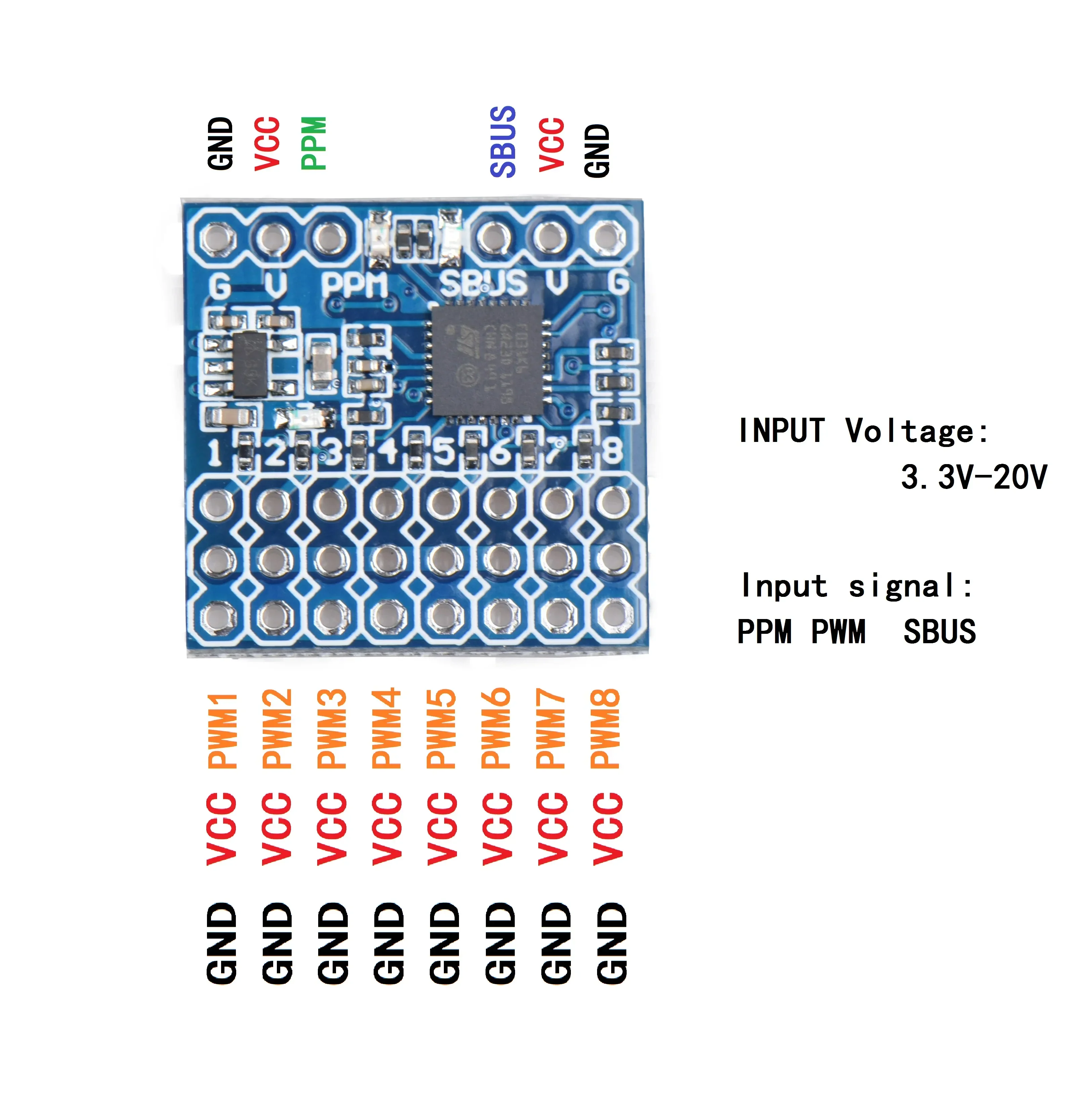 JHEMCU SPP-SBUS 8CH Converter  - Receiver Sbus 8Ch review and price