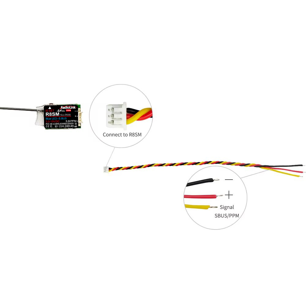 RadioLink R8SM 8CH 2.4GHz Supe - Receiver Sbus 8Ch review and price