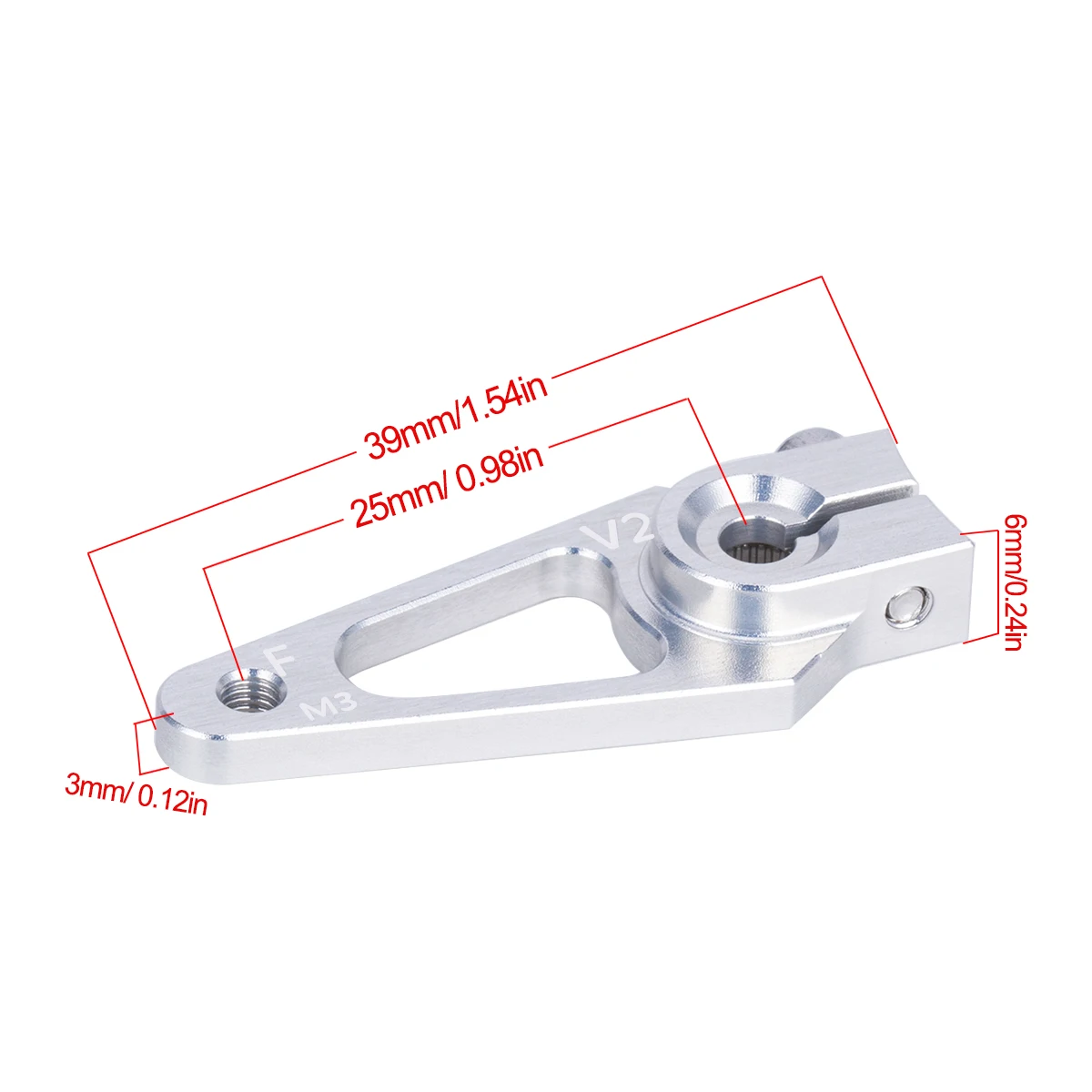 39mm M3 7075 Aluminum 25T Serv - Rc Hobby Racing review and price