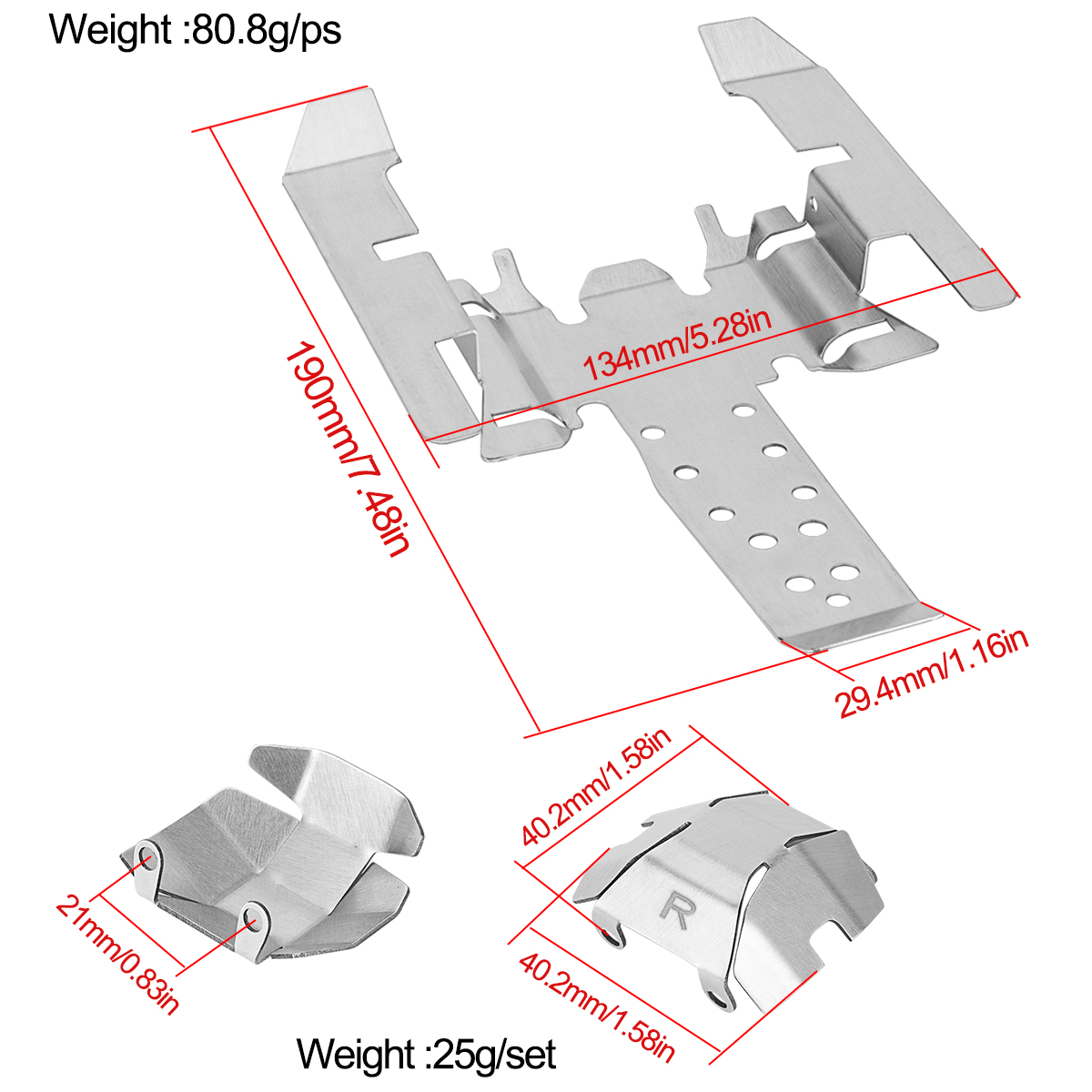 Stainless Steel Skid Plate Cha - Rc Hobby Racing review and price